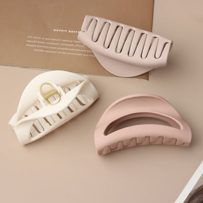 Soft Silicone Hair Clip Matte Hair Barrettes Safe Hair Claw  Hair Accessories