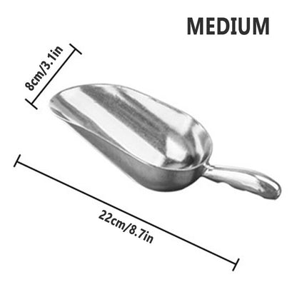 Food Candy Ice Scoop Bar Shovel Scoop Stainless Steel Metal for Kitchen Tools