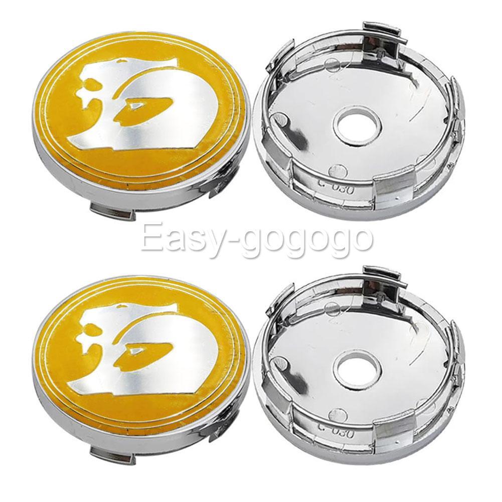 For HSV WheeI Centre Caps 60mm Silver Yellow VT VY VZ VE VF GTS R8 Commodore AUO