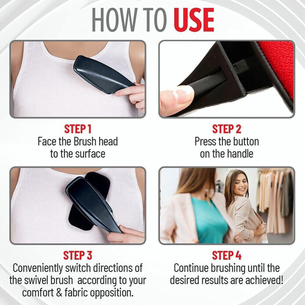 2/4X Magic Lint Brush Clothes Fluff Dust Pet Dog Cat Hair Remover Fabric Cleaner