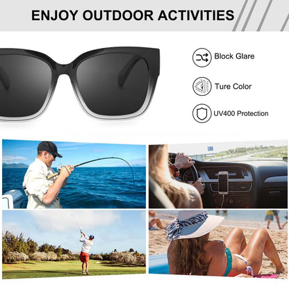HOT SALE Polarized Fit Over Glasses Sunglasses Fitover Wrap Around Eyewear UV400