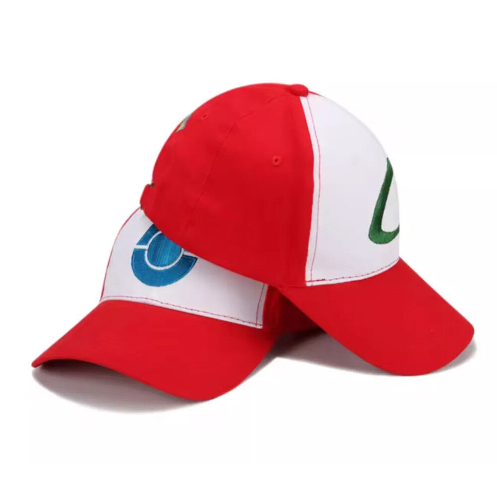 Ash Ketchum Mesh Cap Trainer Trucker Hat Pokemon GO Cosplay Costume Breathable