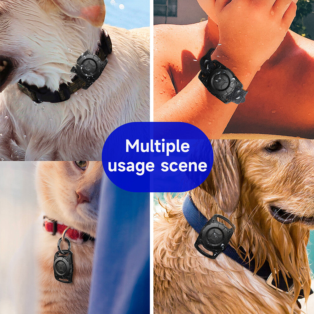 Waterproof Dog Collar Holder Silicone Pet Air Tag Case Cover For Apple Airtag AU