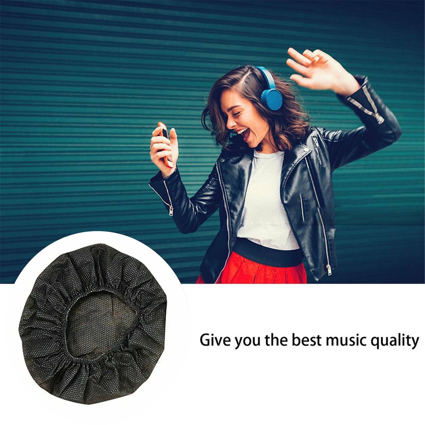 100X Ear Pads Replacement Foam Cushion Sponge Cover Headphones Earphones Headset