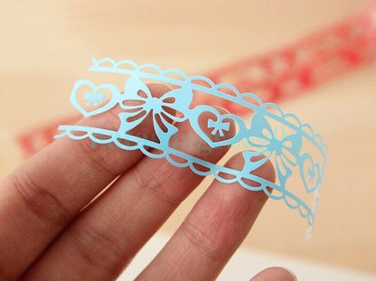 New 1pc Roll Lace Paper Adhesive Washi Tape Sticker Masking Craft Decorative DIY