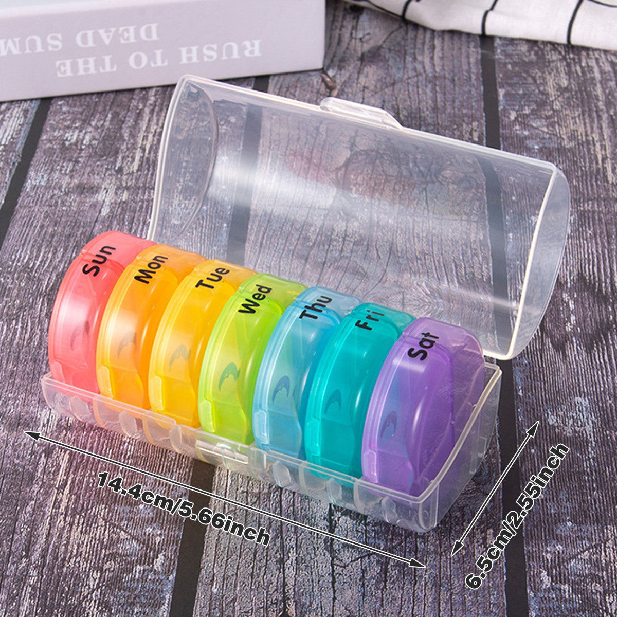7 Day Medicine Tablet Organizer Container Pill Box Weekly Dispenser Storage AU
