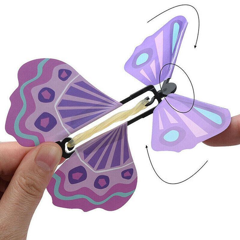10/20/30/50/100x Magic Wind Up Flying Butterfly Surprise Birthday Greeting Gifts