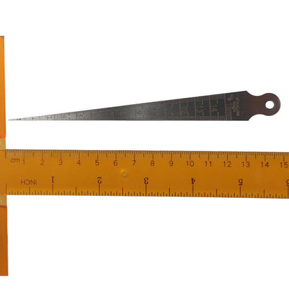 1-15mm Welding Gauge Stainless Steel Taper Ruler Taper Gauge  Aperture