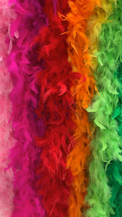 100% Genuine Feather Boa 2M Party Scarf Dress Up Costume Wedding Decor DIY Craft