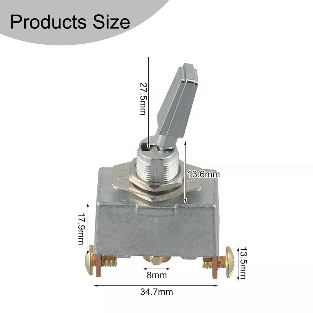 50A 12V DC Heavy-Duty Toggle Switch 3 Position 50 Amp Toggle Switch 3 Way Aut