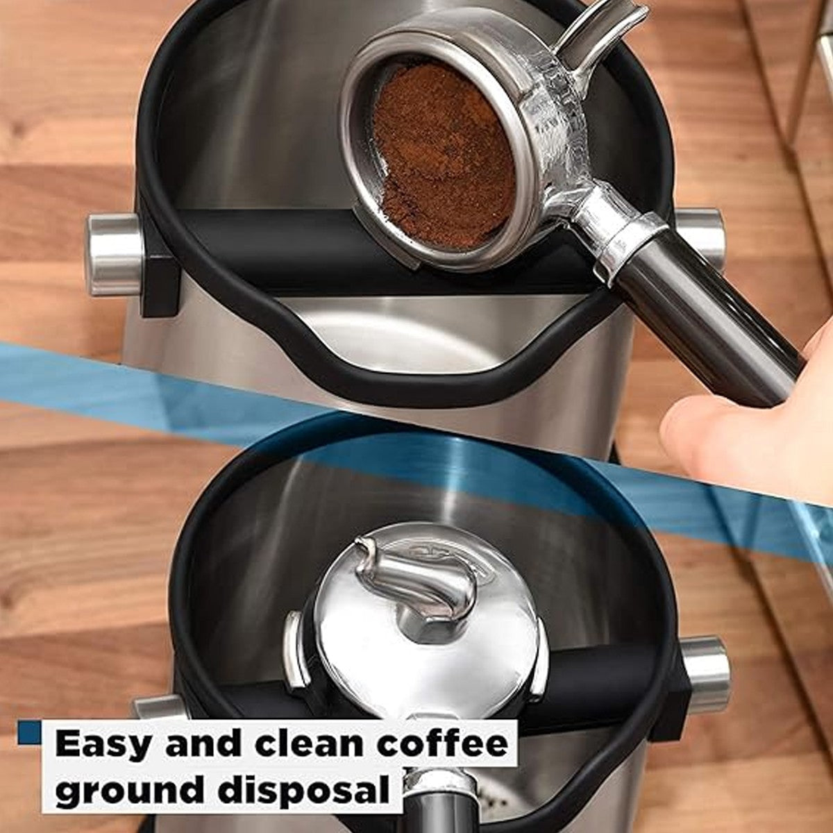 304 Stainless Steel Coffee Grounds Knock Box For Semi Automatic Espresso Machine