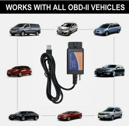 For Ford Forscan ELM327 Modified OBD2 Scanner V1.5 MS-CAN HS-CAN Code Reader