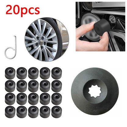20pcs Wheel Bolt Nut Caps Covers For Volkswagen VW Golf Bora Passat Jetta 17mm
