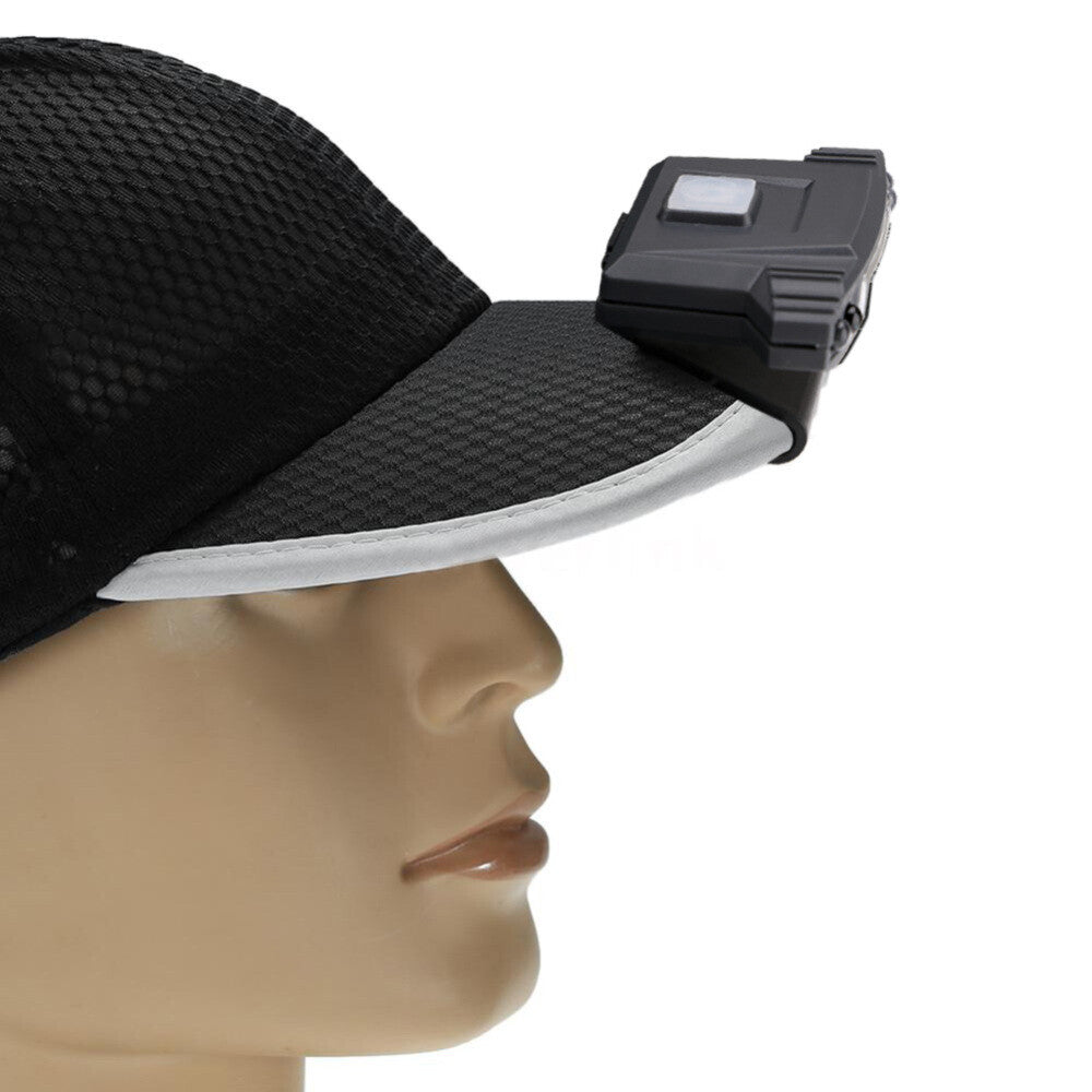 Rechargeable USB LED Headlamp Clip on Cap Hat Light Head Torch Fishing Camp Lamp