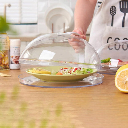 Microwave Food Dish Anti-Splatter Cover Guard Lid With Steam Vents Plate Covers