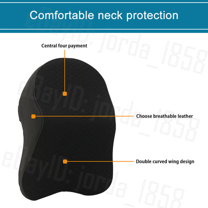 Car Seat Headrest Pad Memory Foam Pillow Head Neck Rest Support Cushion Mat AU