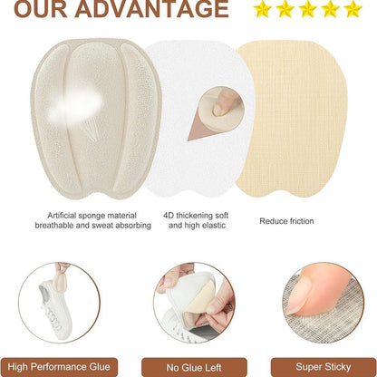 Non Slip Shoe Tongue Pads Size Reducer Shoe Filler Tongue Cushion Insert