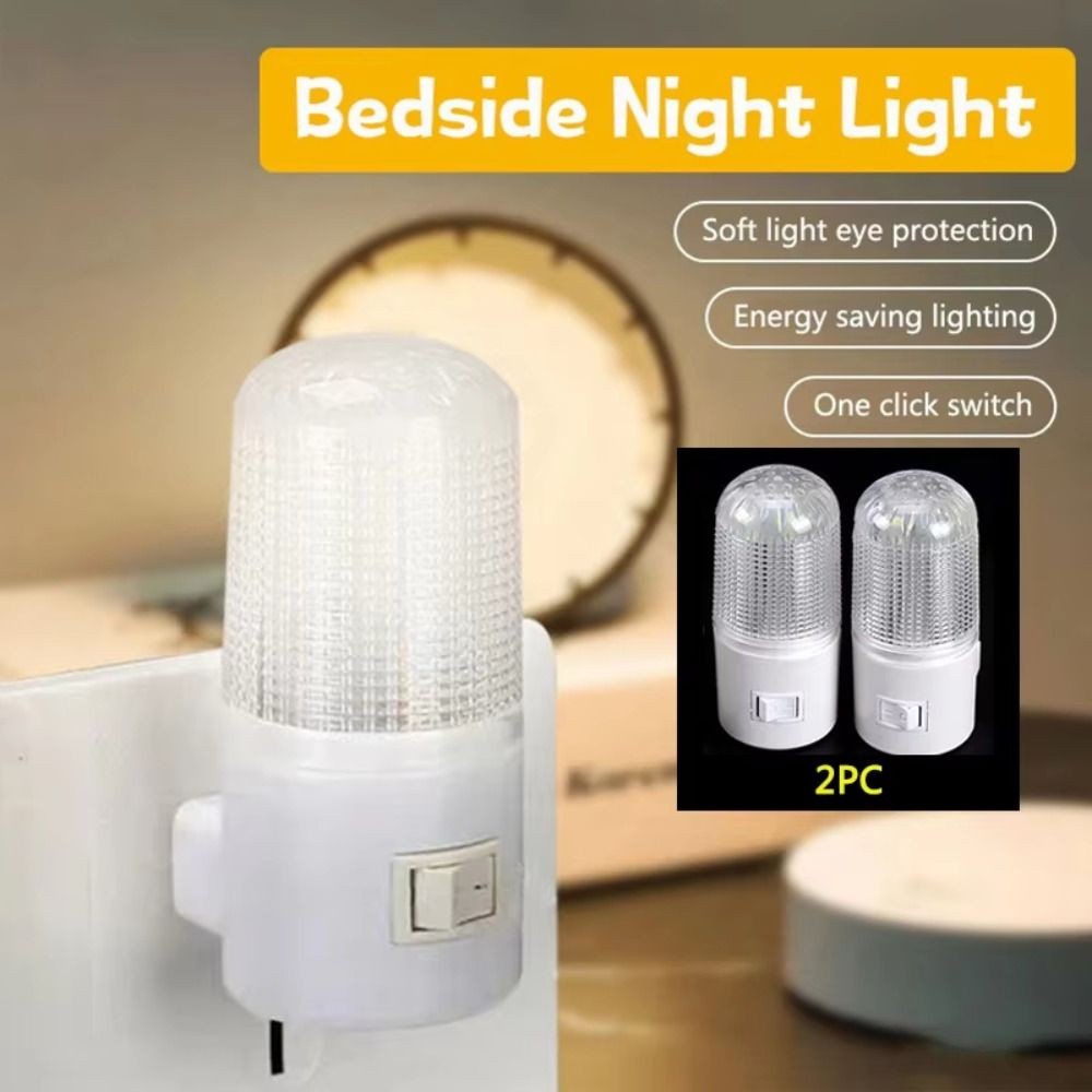 with Switch Plug-in Night Light  for Bedrooms Bedside and Hallway