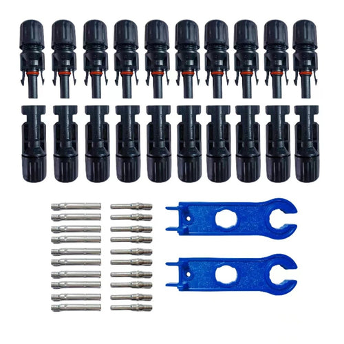 20 Pairs MC4 Connectors Solar Panel Connectors IP67 Waterproof With 2 Spanners