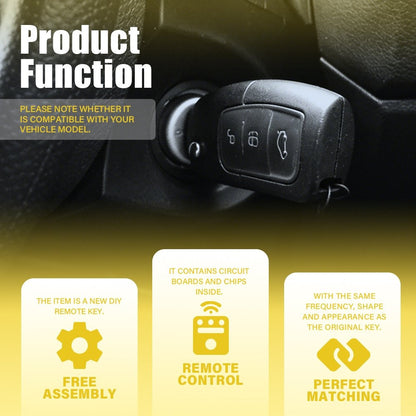 Transponder 3Button Remote Flip Key Fits FORD BF FG Falcon Territory Mondeo FPV