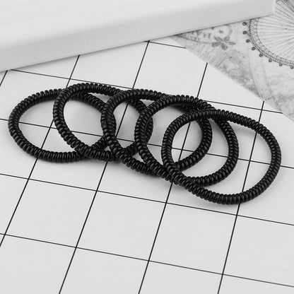 Accessory Girls Super Thin Ponytail Holder Hair Ropes Rubber Telephone Wire