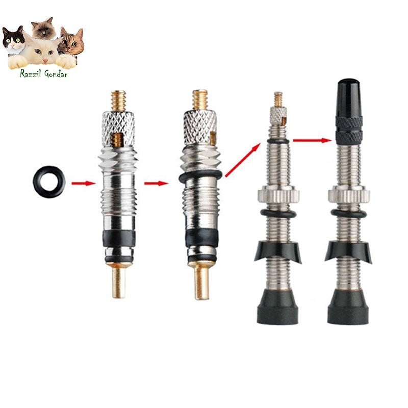 2PCS Bicycle Presta Valve Core Bike Rust-proof Inner Stem Core Repair Kit AU