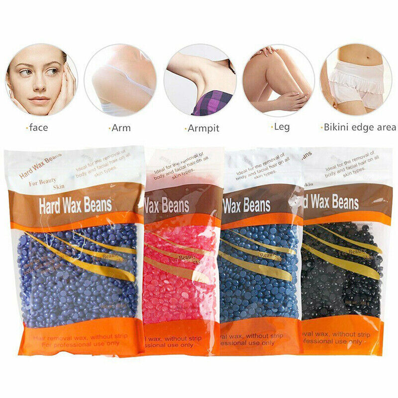 300g Hard Wax Bean No Strip No Pain Hot Film Body Waxing Hair Removal Depilatory