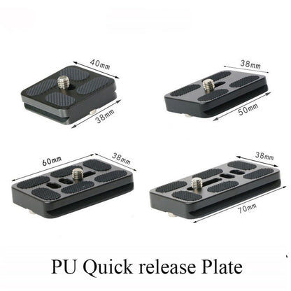 Universal Aluminum Alloy Quick Release Plate Tripod Mount Adapter with 1/4 Screw