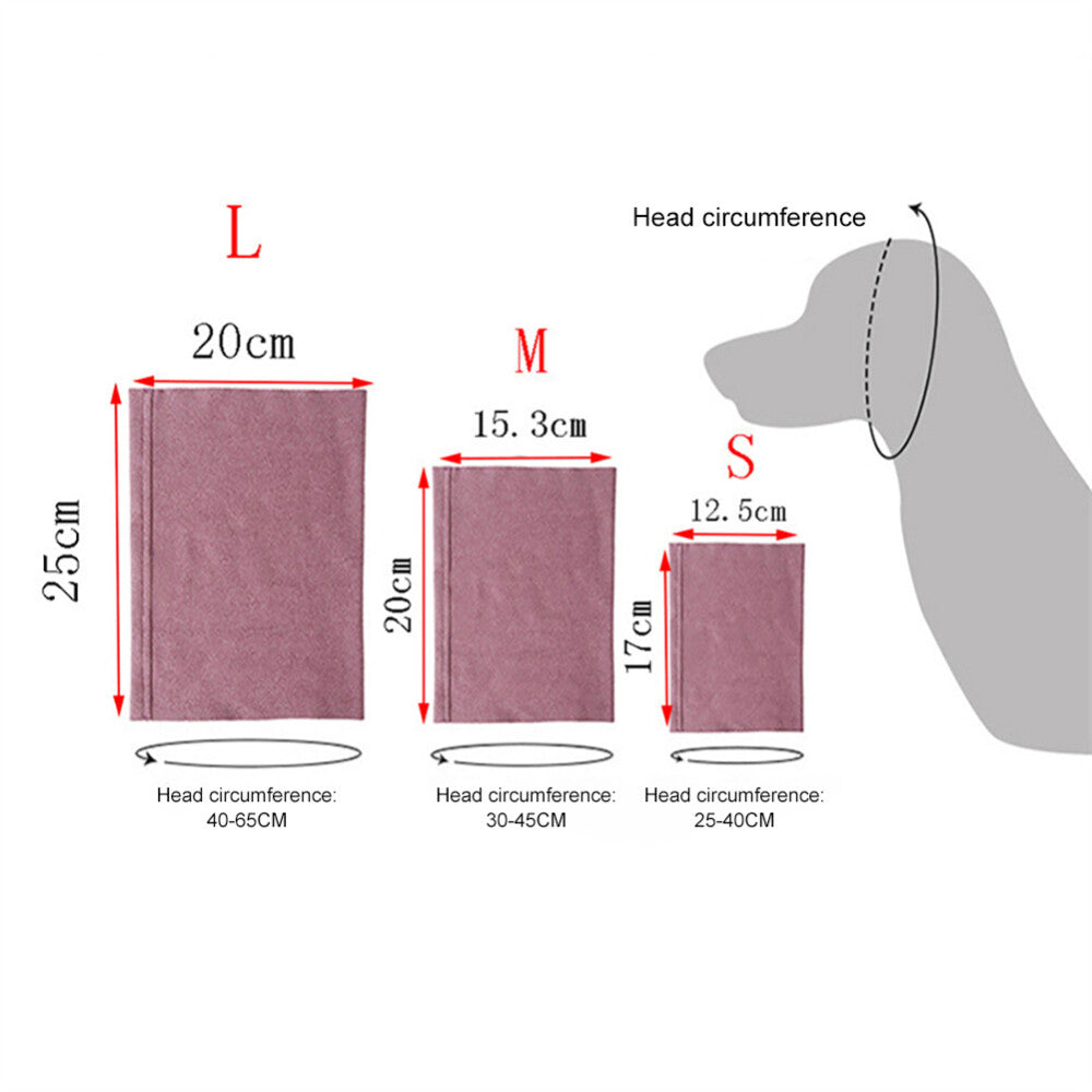 Calming Dog Ears Cover for Noise Reduce Pet Hood Earmuffs for Grooming Bathing