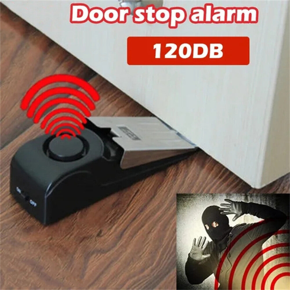 1-4PCS Door Stop Alarm Wireless Home Travel Security Portable Safety Wedge Alert