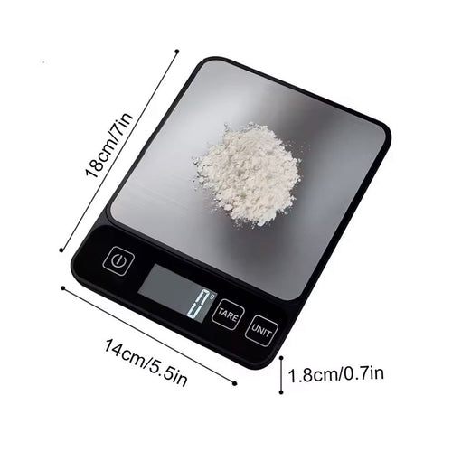 10kg Kitchen Scale LCD Digital Display Electronic Table Scale Baking Gram Weight Scales For Personal Healthy Diet Food Scale