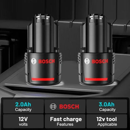 Bosch Original 3.0Ah 12V battery, 3000mAh BAT411 Lithium ion Rechargeable
