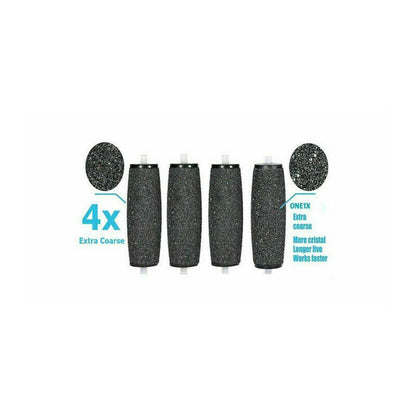 4X Compatible Scholl Express Diamond Pedi Extra Coarse Replacement Rollers Head
