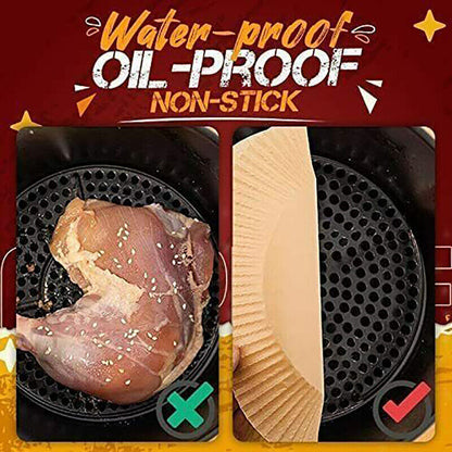 50/100Pcs Air Fryer Liners Nonstick Parchment Disposable Paper Baking Paper AU