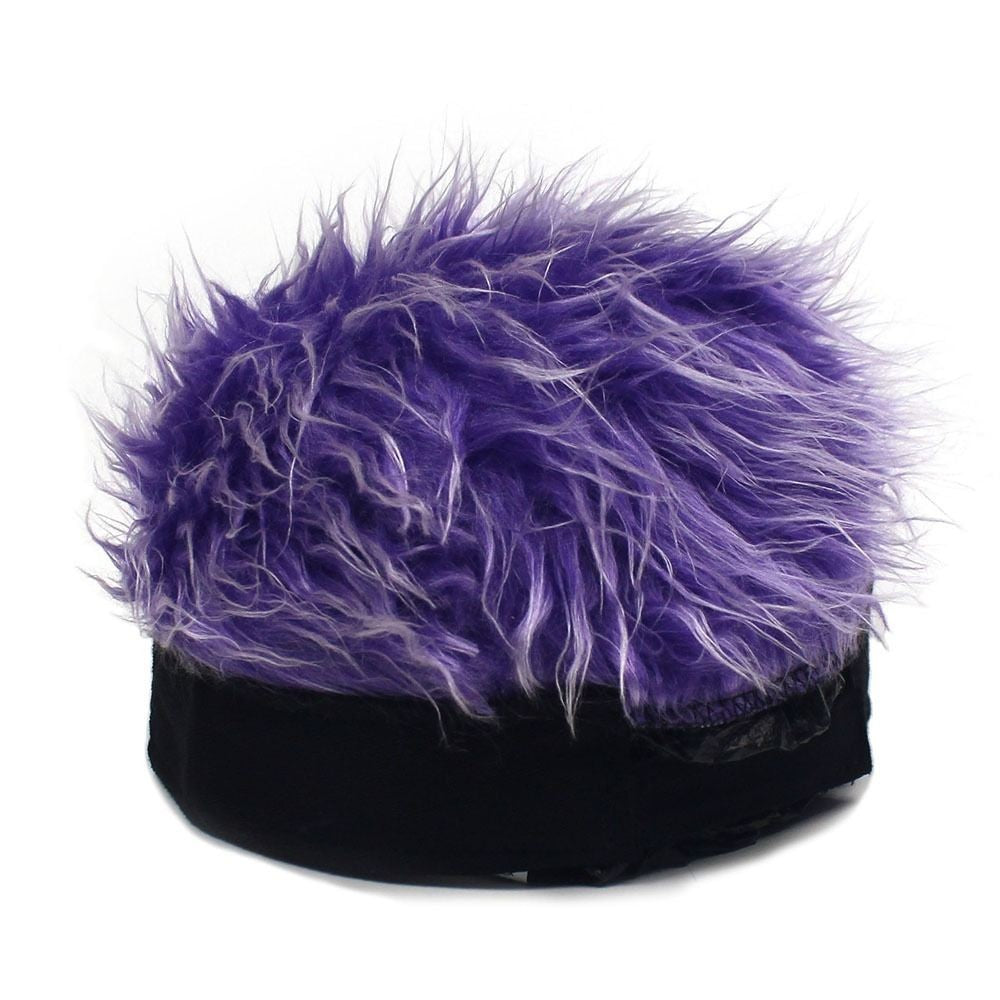 Retro Fake Hair Skullcap Hip Hop Beanie Wig Hat Punk Fun Short Hair Caps Men