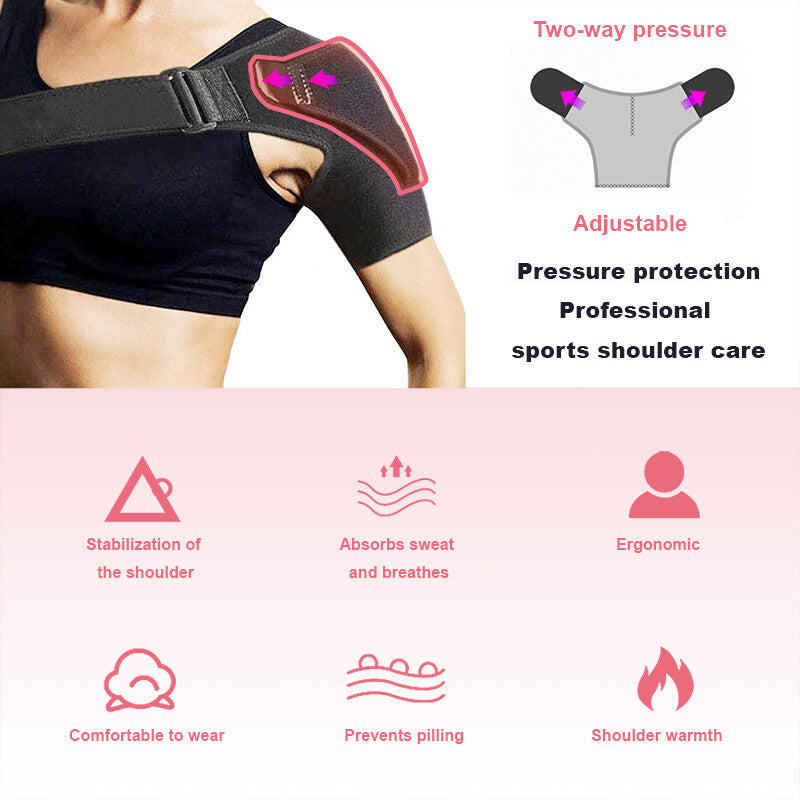 Left/Right Shoulder Brace Rotator Cuff Support Injury Dislocate Compression Wrap
