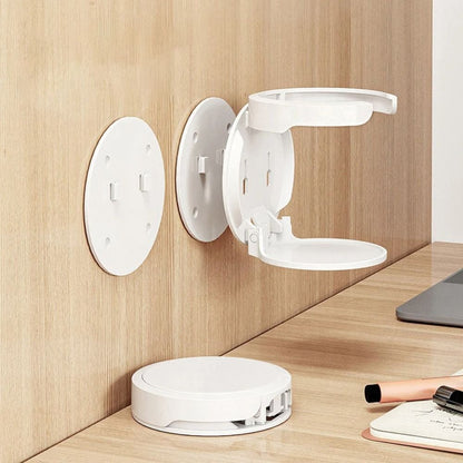 Foldable Round Cup Holder Self-Adhesive Wall Bottle Rack New Drink Holder