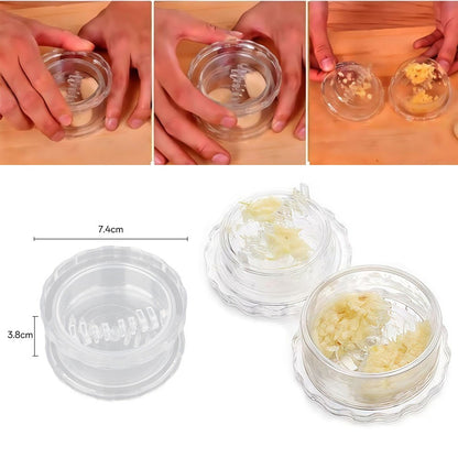 Clear Manual Garlic Twister & Ginger Mincer Tool
