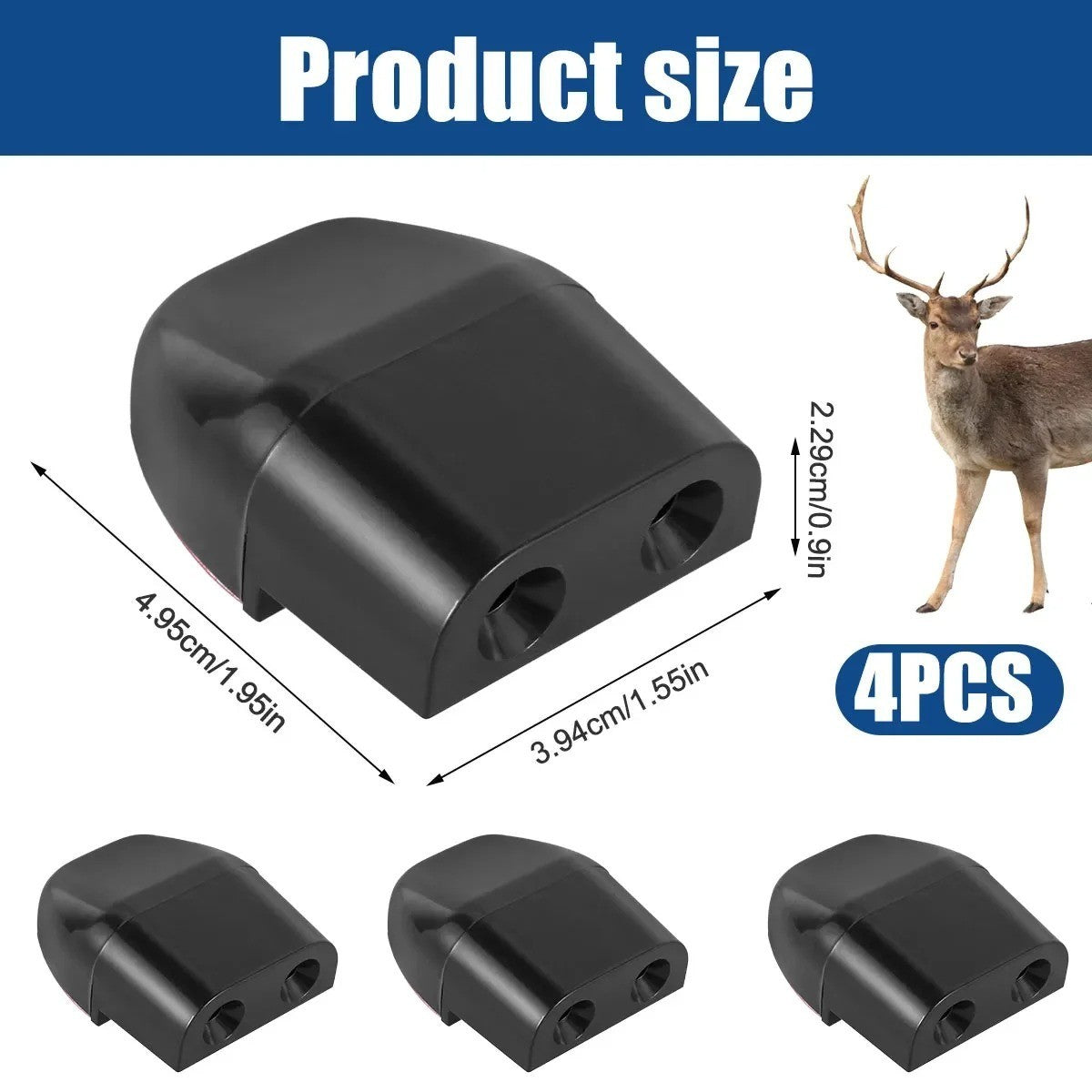 NEW 2 PAIR Hidden SONIC ANIMAL REPELLER SHOO WHISTLE ROO KANGAROO 4WD CAR