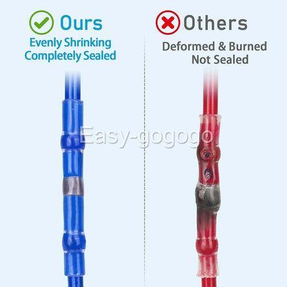 50pcs Mixed Waterproof Heat shrink Wire Connector Solder Insulated Joiners HOT A