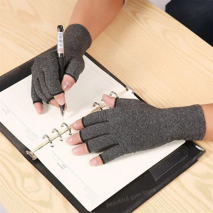Compression Copper Arthritis Gloves Hand Wrist Support Finger Pain Relief Brace