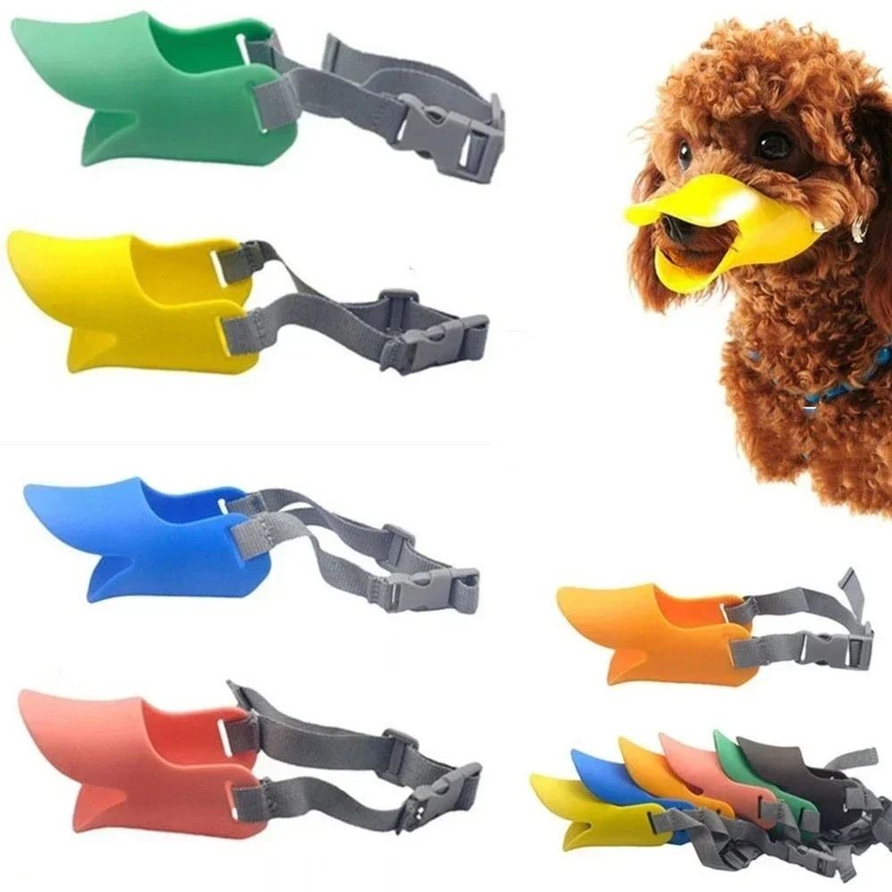 Duck Dog Mouth Muzzle TPR Pet Mouth Cover Portable Dog Mask  Pet