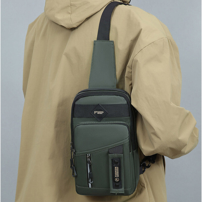 Men's Small Chest Bag Pack Sport Shoulder Sling Cross Body Bag Outdoor Travel