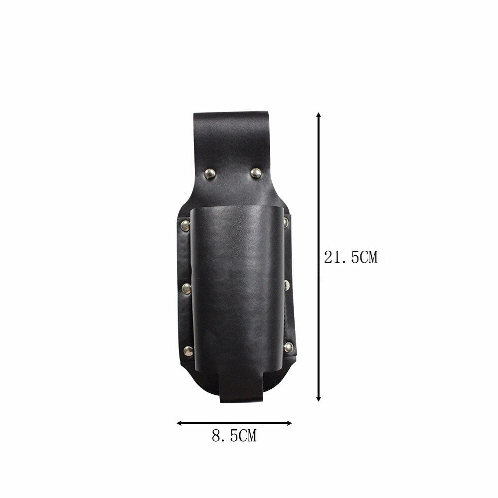 Leather Beer Holster Holder Wine Bottles Case Black Waist Belt Bag Portable