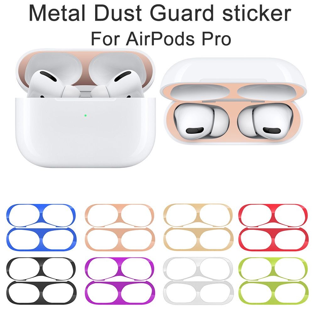Electroplate Compatible with AirPods Airpod Pro Dust Guard Iron Shavings Metal Film Sticker