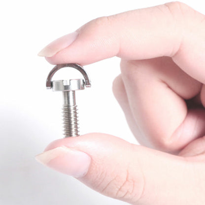 1/4" Release Plate Quick D-Ring Long Screw For Camera Tripod Stainless Steel