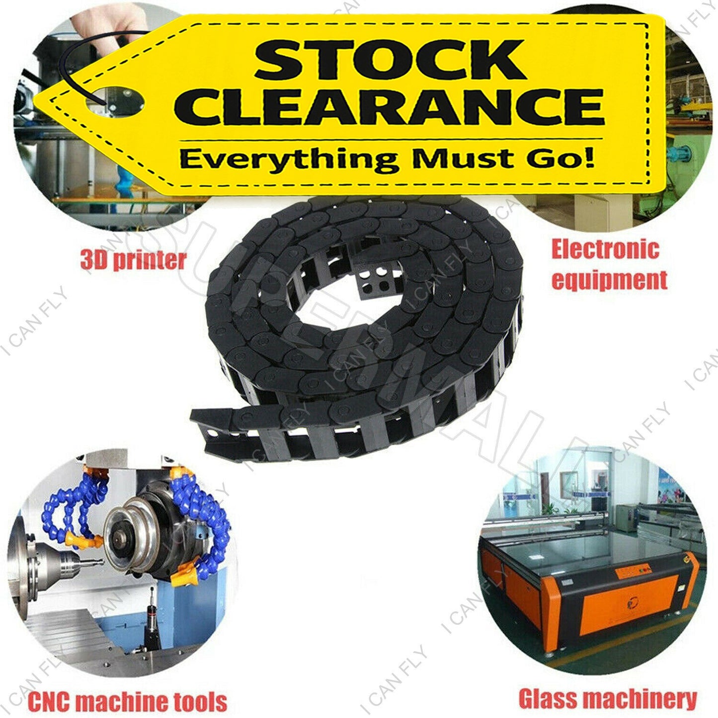 Cable Carrier Drag Chain Plastic Towline Machine Tool Nested 1M 7/10 mm DF