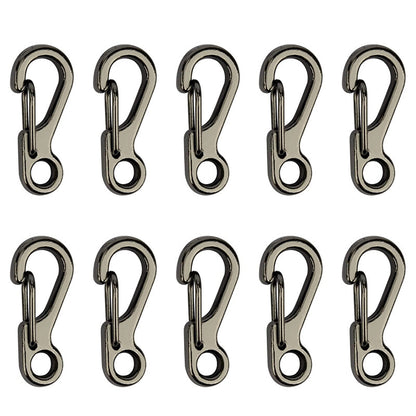 10/20x Mini Carabiner Alloy Key Buckle Keychain Snap Spring Clip Hook Tool DIY