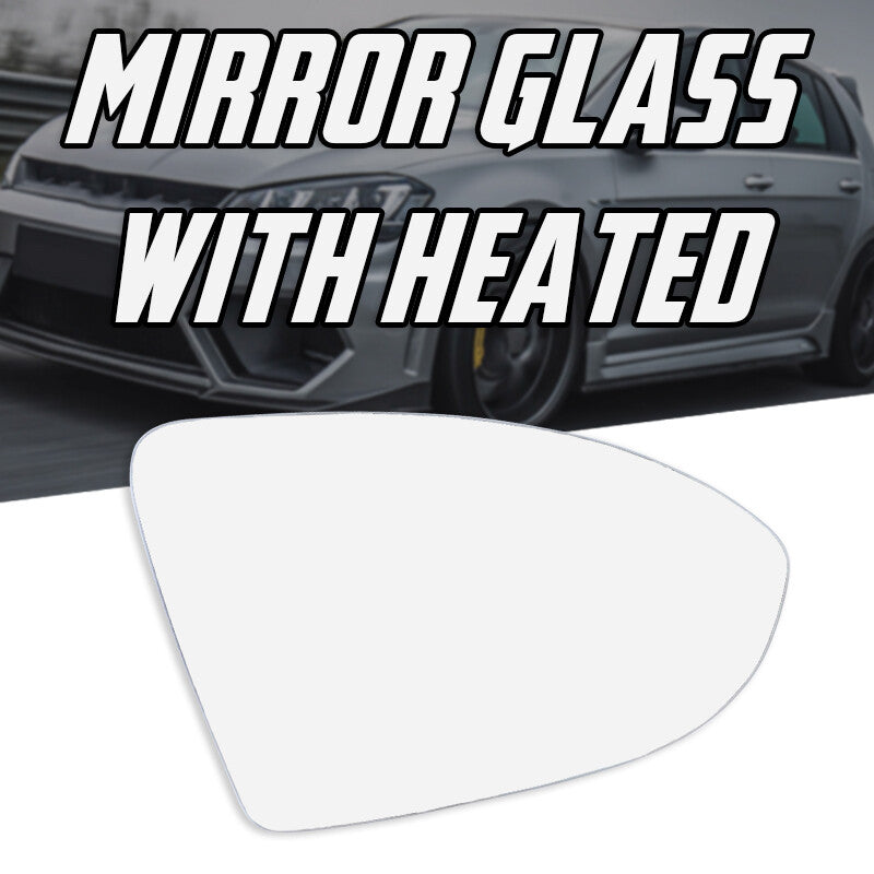 Driver Side Right Mirror Glass for VW GOLF MK7 MK7.5 2013-2018 Heated Back Base