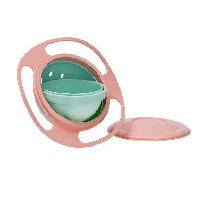 Baby Feeding Baby Gyro Bowl Universal 360 Rotate Spill-Proof Bowl+Spoon AU